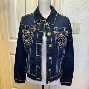 Denim jacket Large with rhinestones